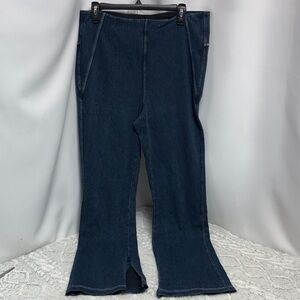 Lysse New York Women's Flared Blue Jeans size XL 33” inseam